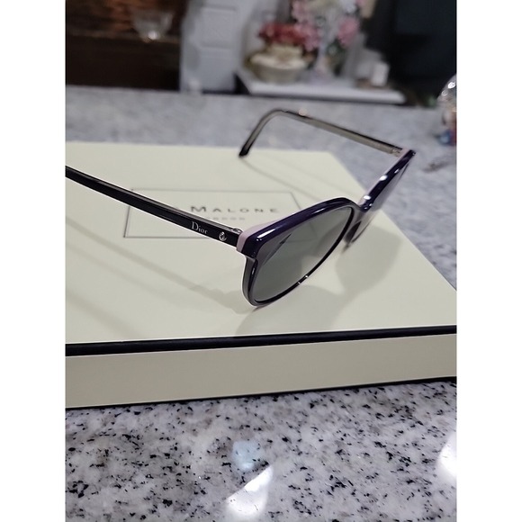 Christian Dior N 16 S Montaigne Dark Purple Colorblock HS 3 Rounded Sunglasses - Picture 1 of 10